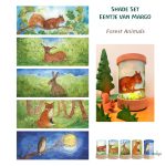 TOVERLUX SZILUETT SZETT A LÁMPÁSBA,  Eentje van Margo - Forest Animals