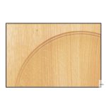 MADER TÁBLA PÖRGETTYŰHÖZ, 25 CM -  TÖLGY