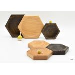 MADER MÉHSAJT ALAKÚ TÁBLA PÖRGETTYŰHÖZ, 8 CM -  FEKETE TÖLGY