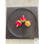 MADER TÁBLA PÖRGETTYŰHÖZ, 25 CM -  FEKETE TÖLGY