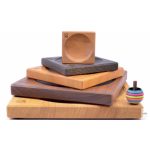 MADER TÁBLA PÖRGETTYŰHÖZ, 25 CM -  FEKETE TÖLGY