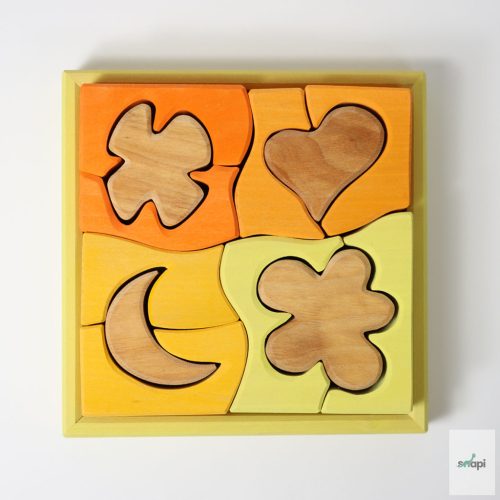 GRIMM'S NÉGYSZÍNŰ ÉPÍTŐSZETT,  SÁRGA